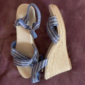 Nautica blue wedges new